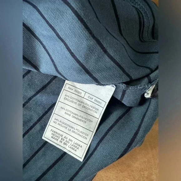 Nike Dri-Fit Golf Polo Blue And Black Striped Men’s Size XL - Picture 8 of 10